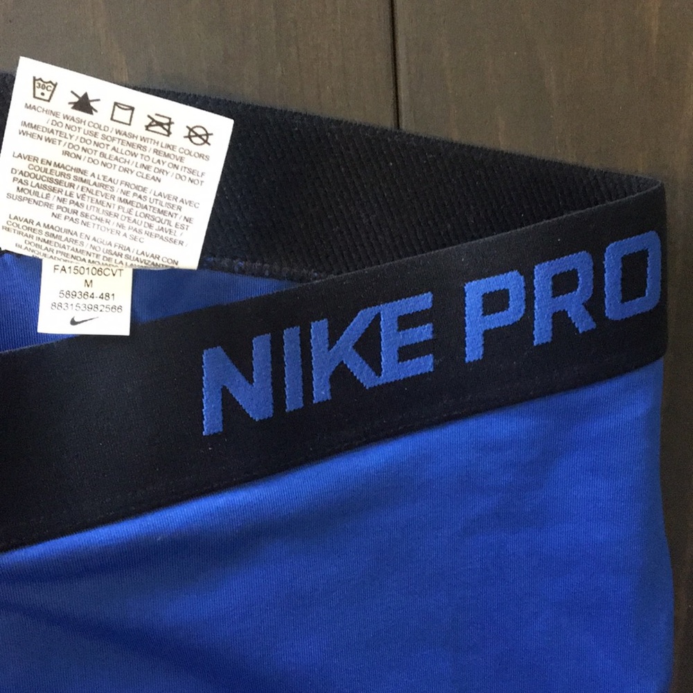 Dri Fit Nike Pro Blue Spandex